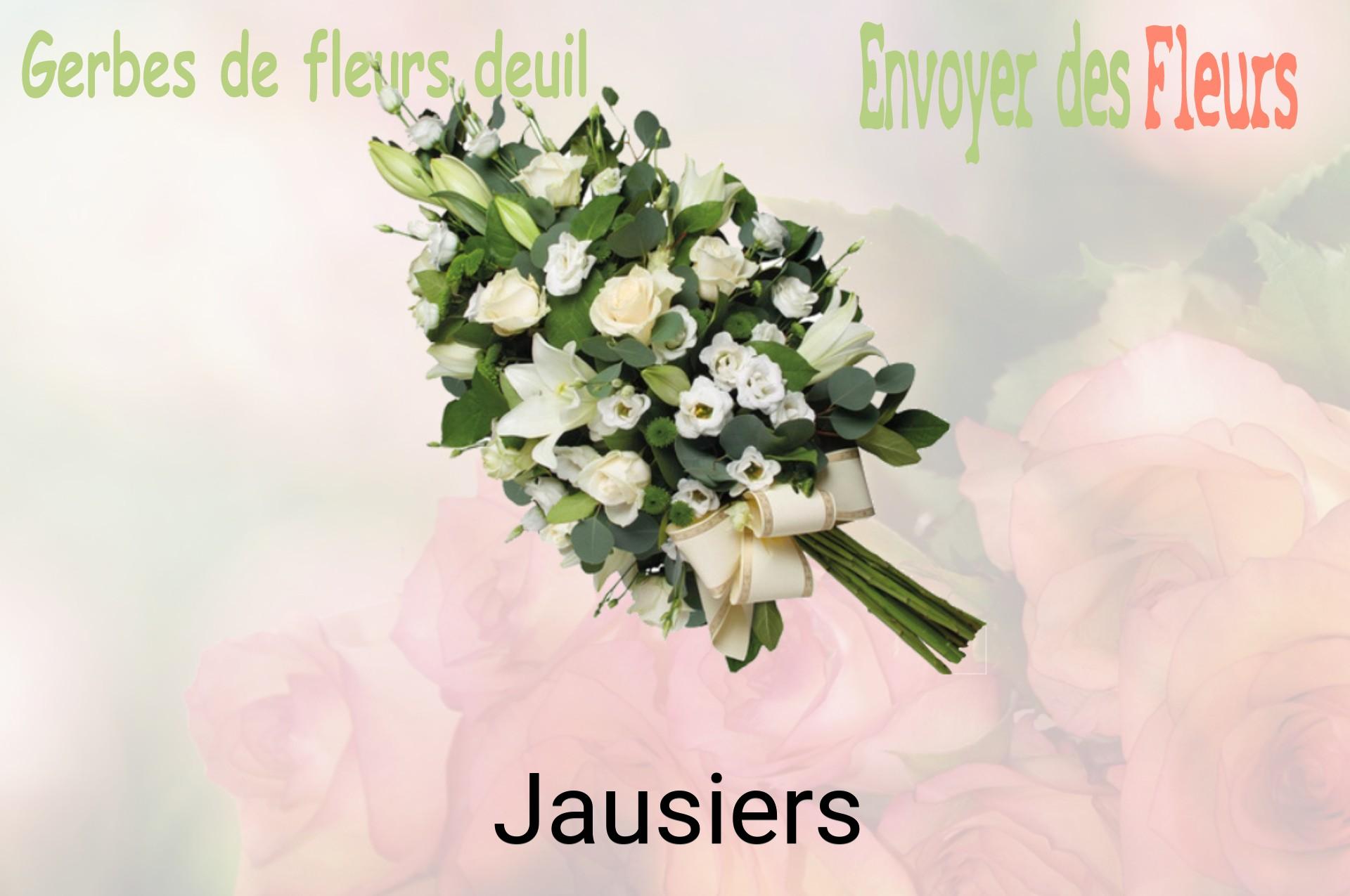 Gerbe de fleurs de deuil livrée à Jausiers